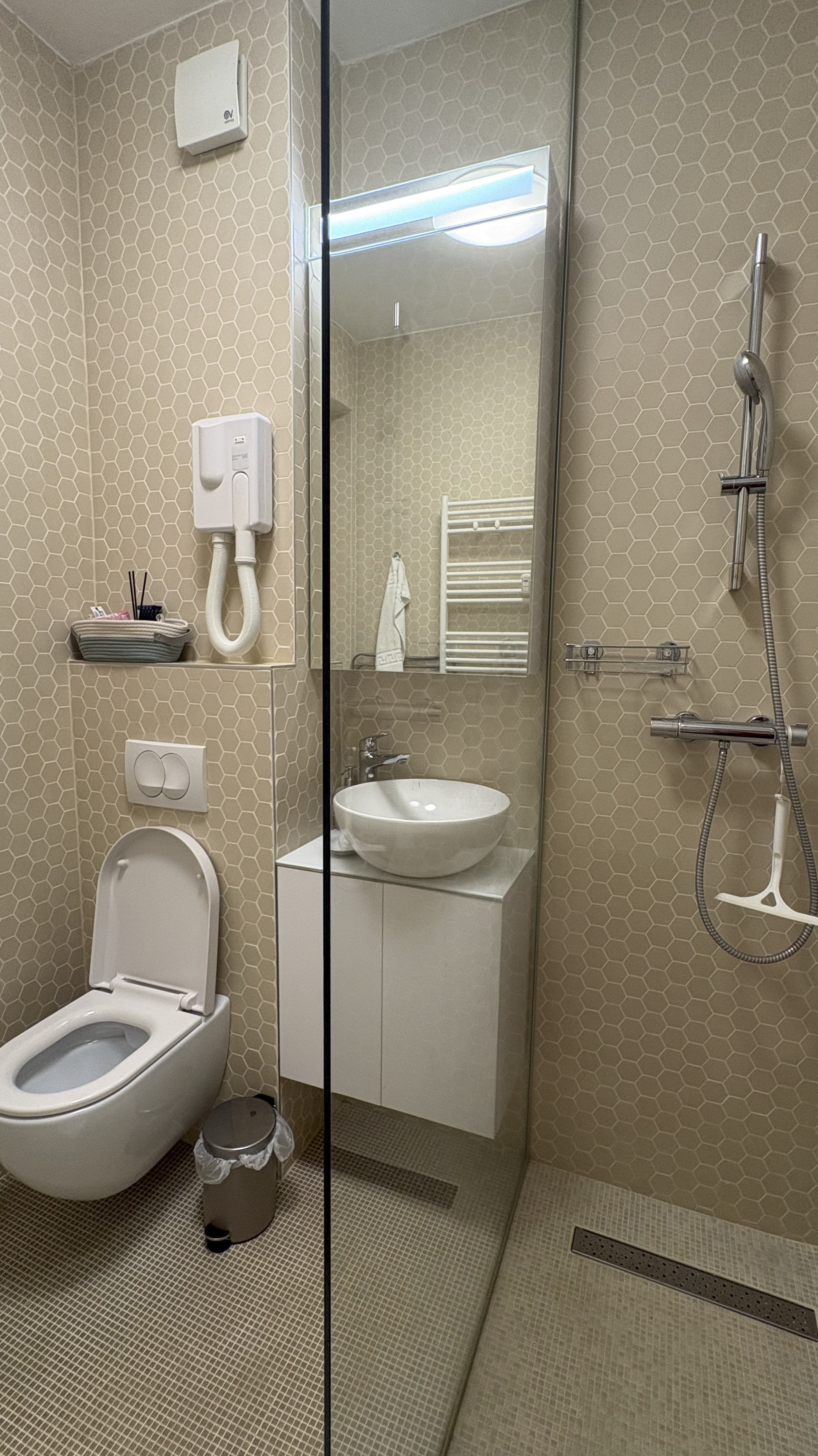 Badezimmer des Studio Apartment Rimljanka