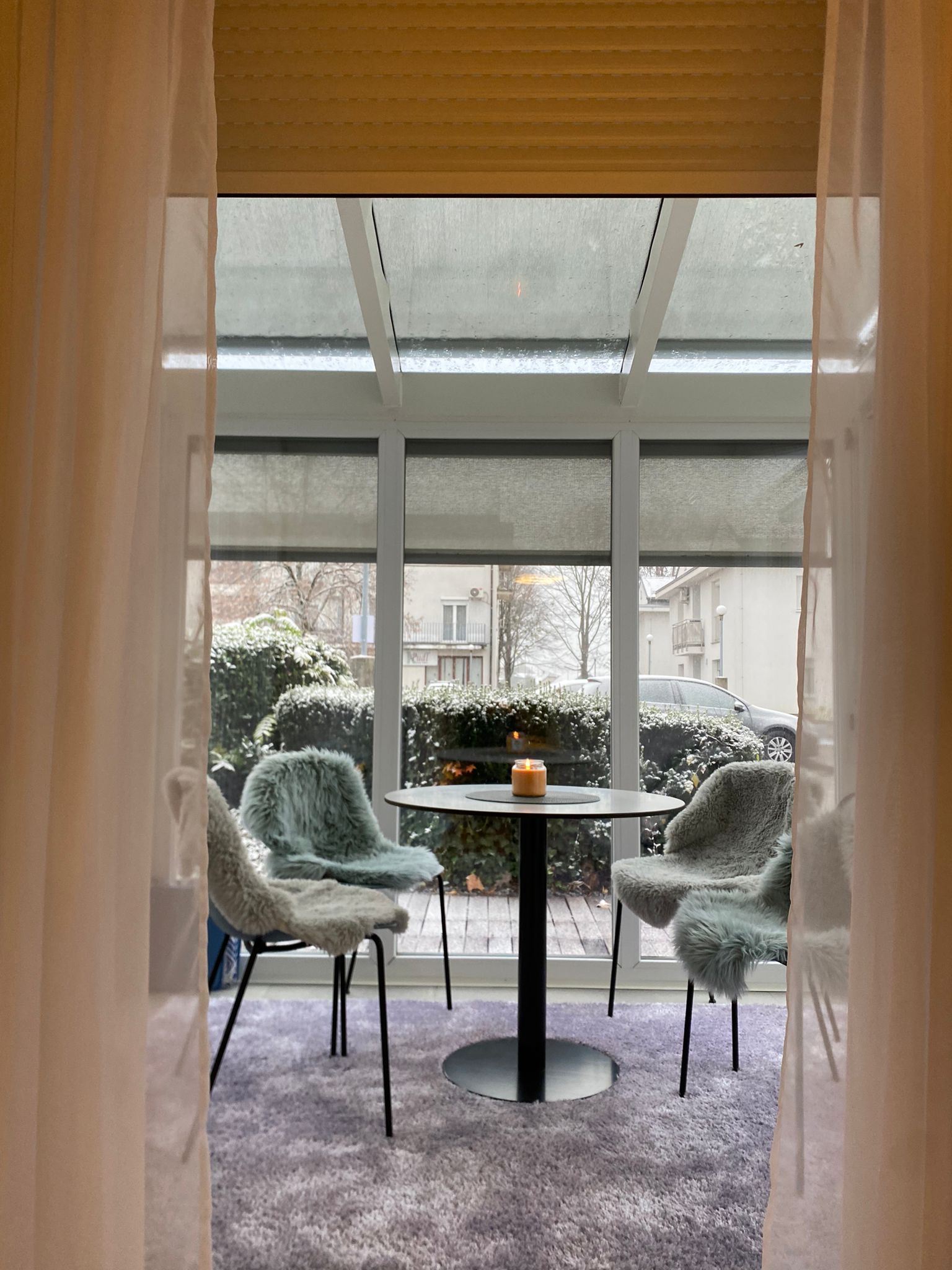 Heller Wintergarten im Studio Apartment Rimljanka
